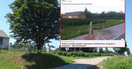Tego jeszcze nie było. Studnia na środku drogi