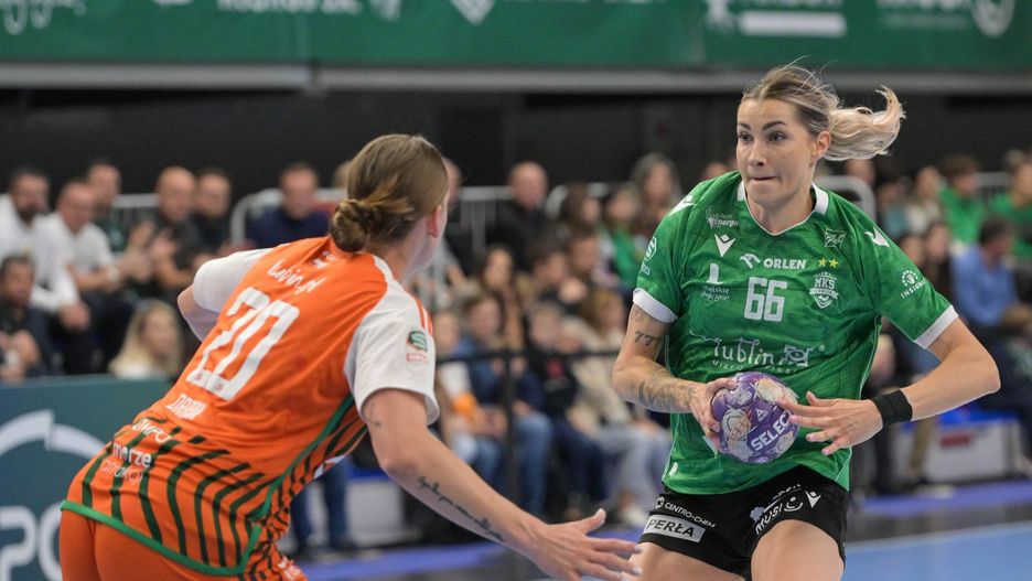 (Pierwsza bitwa o europejskie puchary padła łupem mistrzyń Polski. Szczypiornistki PGE MKS El-Volt przegrały w hali Globus z KGHM Zagłębiem Lubin 24:29)