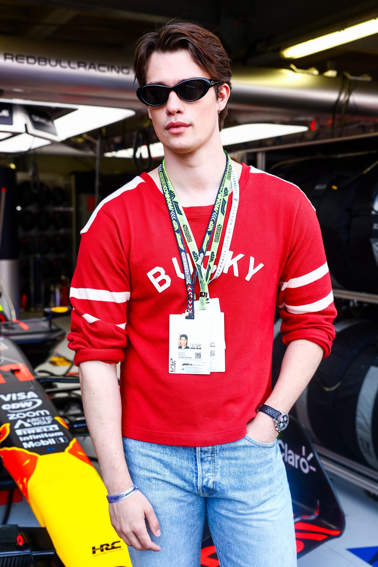 Nicholas Galitzine at the F1 races