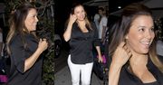 Naturalna Eva Longoria w drodze do ulubionej restauracji w Beverly Hills