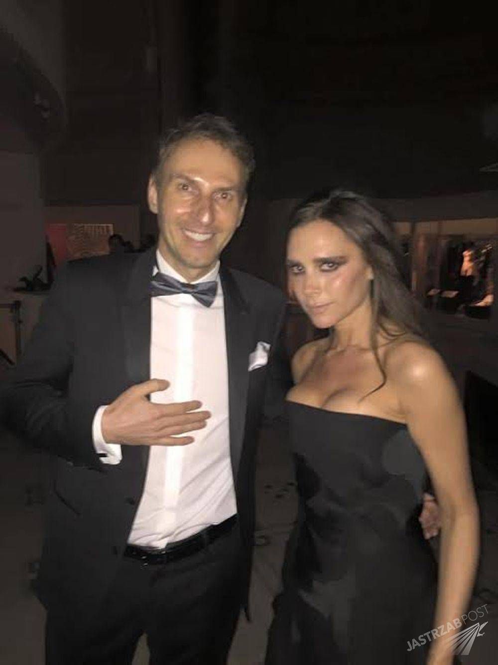 Krzysztof Gojdź i Victoria Beckham
Fot. screen z Facebook