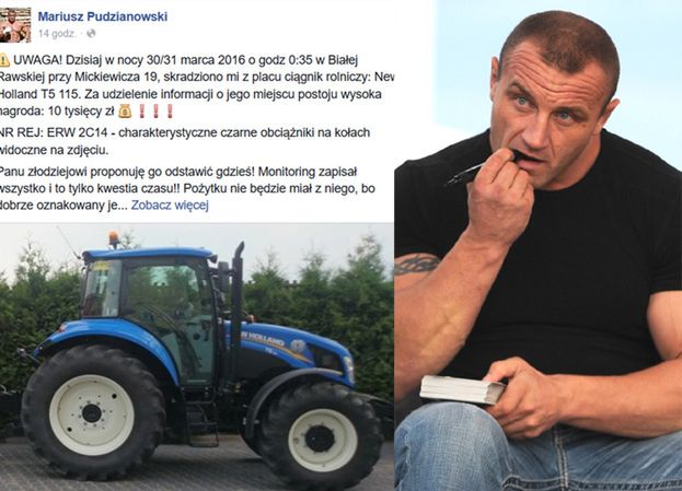 Pudzianowi ukradziono traktor!