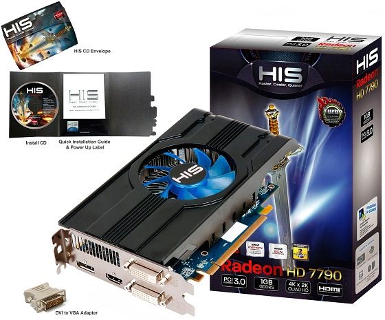 HIS Radeon HD 7790 iCooler Turbo karta graficzna zdjęcie opakowanie