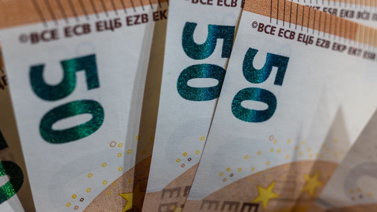 A photo illustration show Euro banknotes are displayed in Milano, Italy, on December 2019. Banknotes of the euro, the currency of the euro area and institutions, have been in circulation since the first series was issued in 2002. The euro rapidly took over from the former national currencies and slowly expanded around the European Union. (Photo illustration by Mairo Cinquetti/NurPhoto via Getty Images)