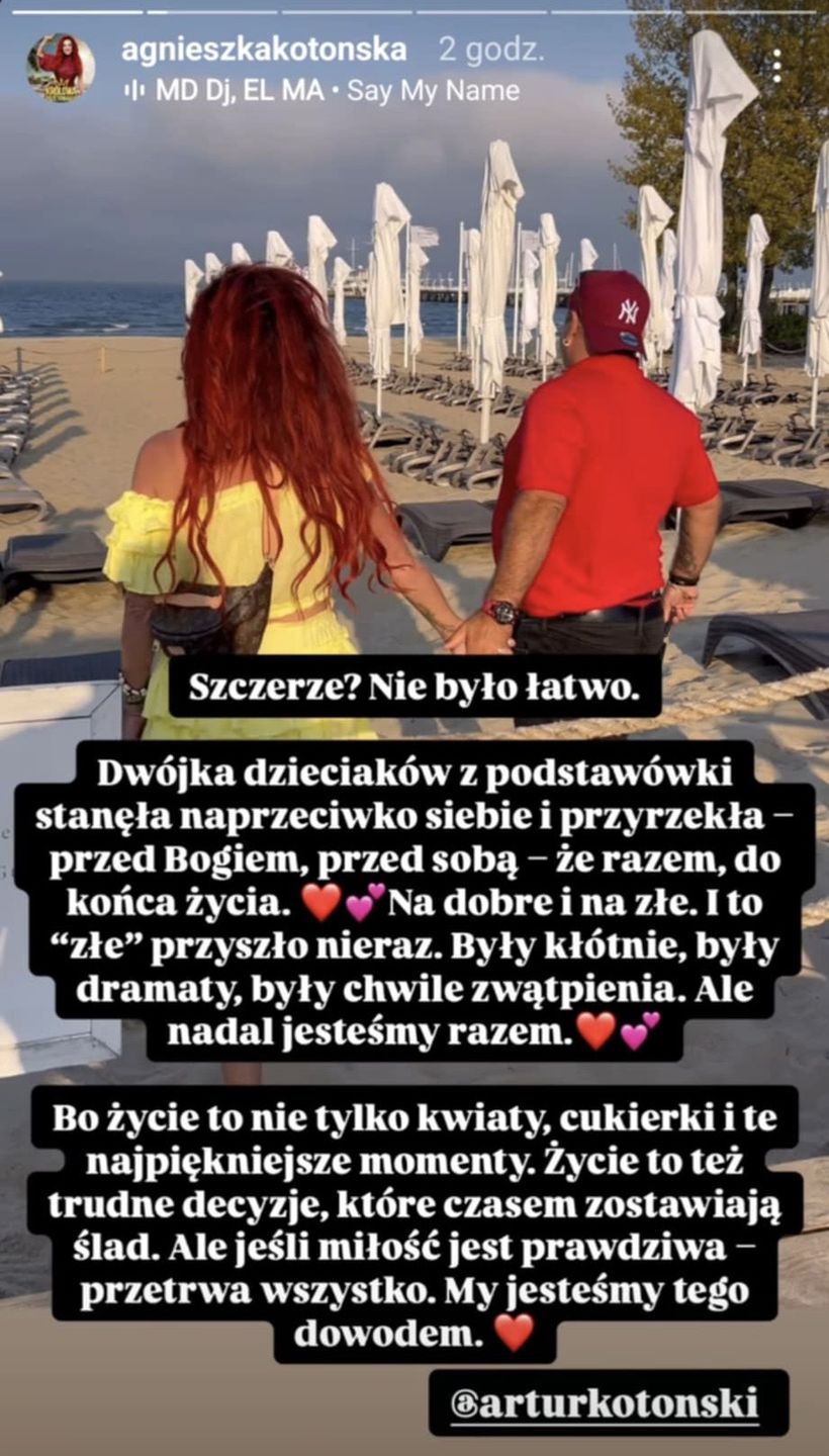 Agnieszka Kotońska rozprawia o małżeństwie 