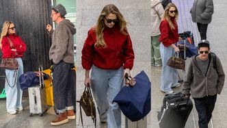 TYLKO NA PUDELKU: Kuba Wojewódzki z młodszą o 27 lat "żoną" wybrali się w podróż pociągiem. Humory im nie dopisywały (ZDJĘCIA)