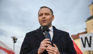 Głośne buczenie na wiecu Nawrockiego. Nie spodobało im się pytanie