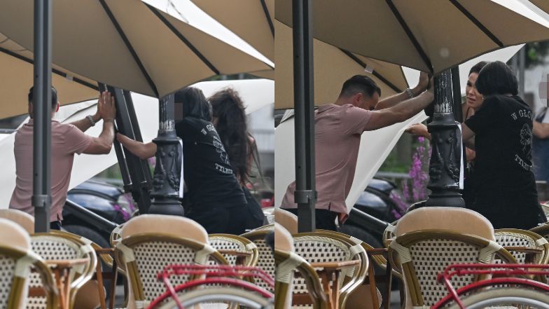 Sylwia Bomba na obiedzie z Grzegorzem Collinsem i córką