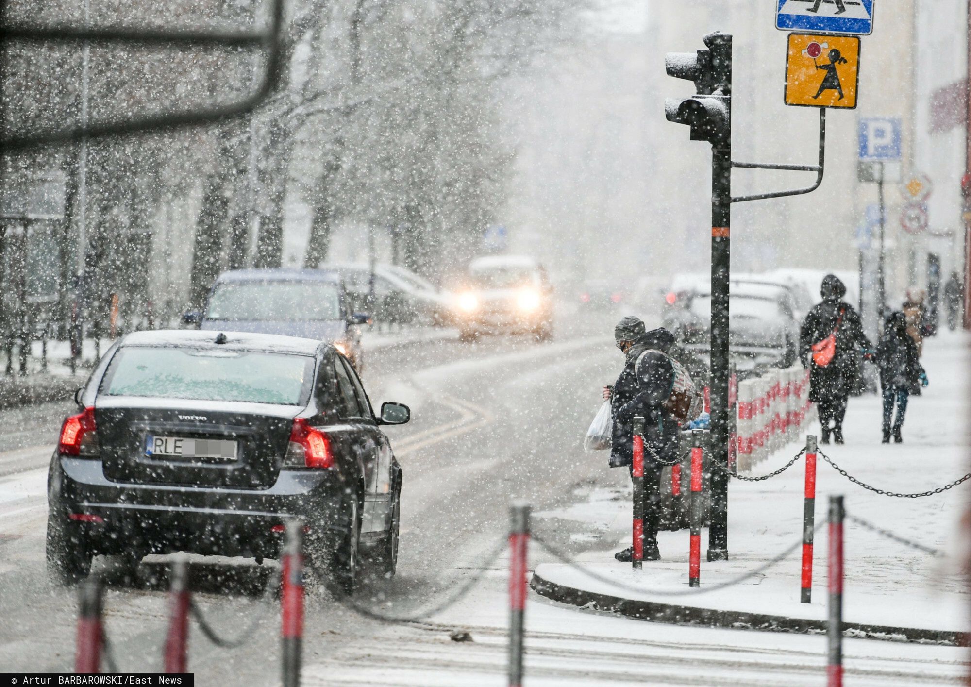 Burza śnieżna w Krakowie (Fot. Artur Barbarowski/East News)