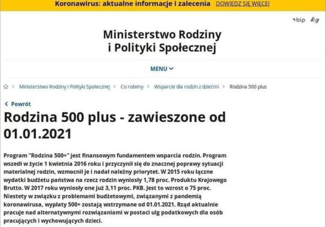 Taki komunikat przesyłają sobie internauci