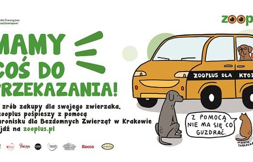 Sklep internetowy Zooplus z charytatywną akcją „Mamy coś do przekazania”