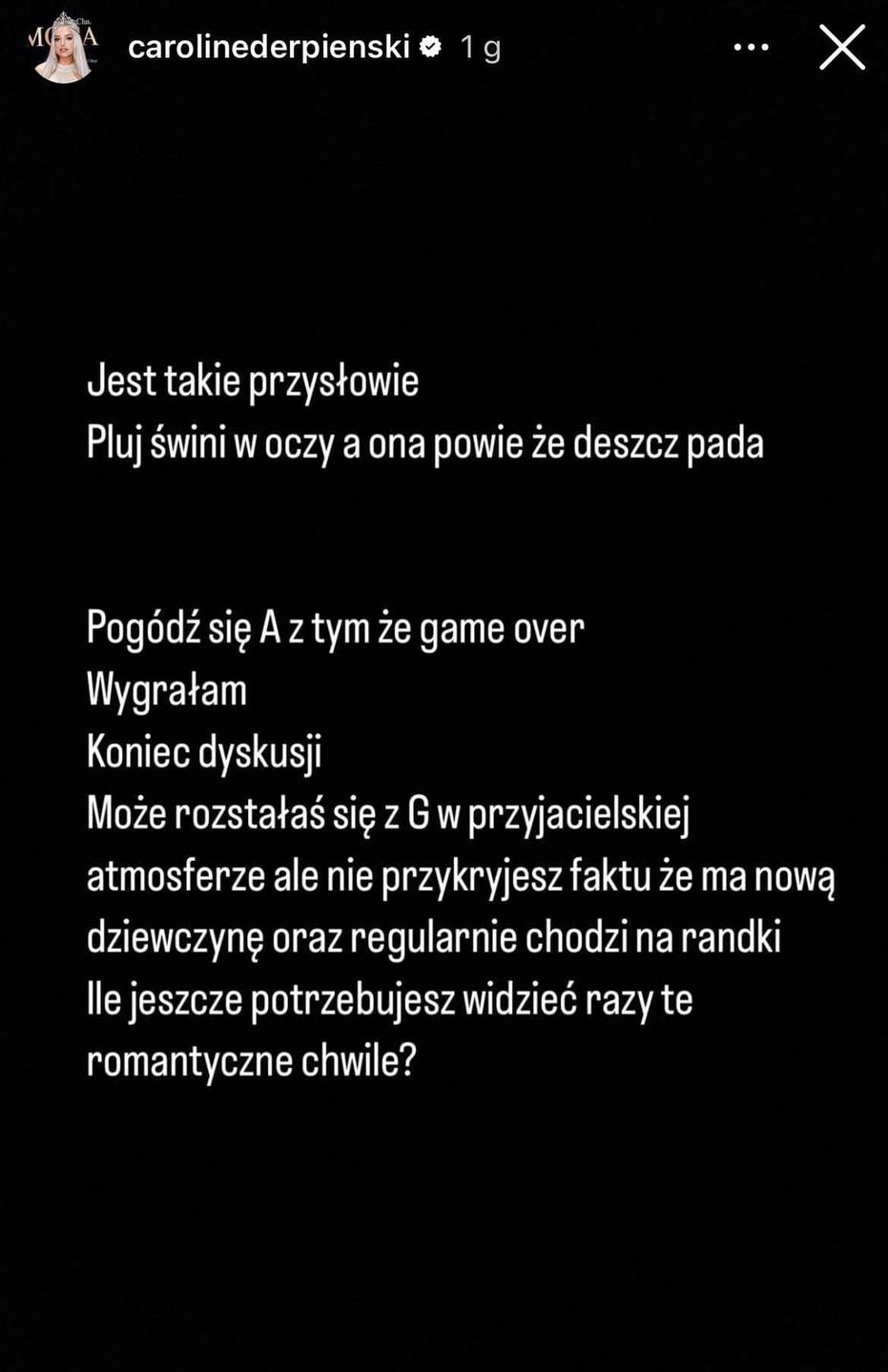 Caroline Derpienski wyśmiewa Anetę Glam