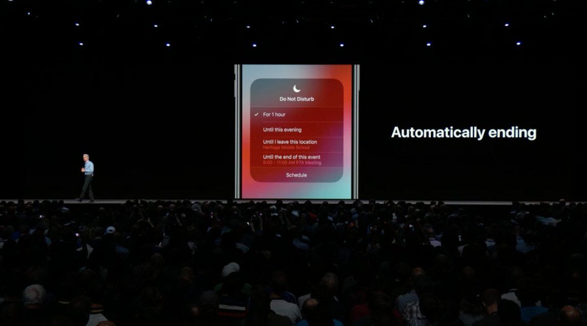 ustawienia automatycznego wyłączenia „nie przeszkadzać”