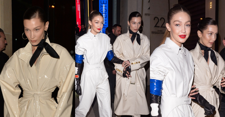 "Stylowe" siostry Hadid zmierzają na after party Louis Vuitton
