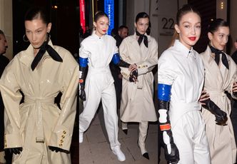 "Stylowe" siostry Hadid zmierzają na after party Louis Vuitton