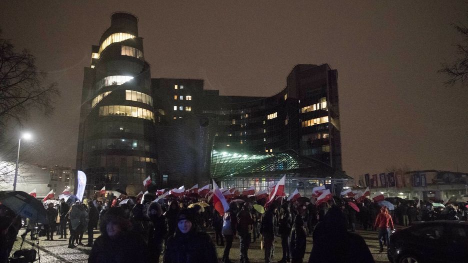 Zmiana w?adz w TVP
20.12.2023 Warszawa Manifestacja przed siedziba Telewizji Polskiej
fot. Tomasz Jedrzejowski/REPORTER
Tomasz Jedrzejowski/REPORTER