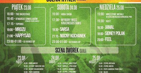 Chmielaki 2019 w Krasnymstawie. Sprawdź program koncertów i listę parkingów