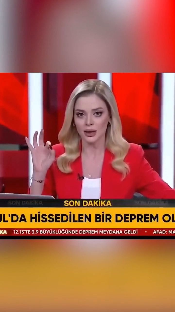 Prezenterka CNN Türk informowała na bieżąco o trzęsieniu ziemi