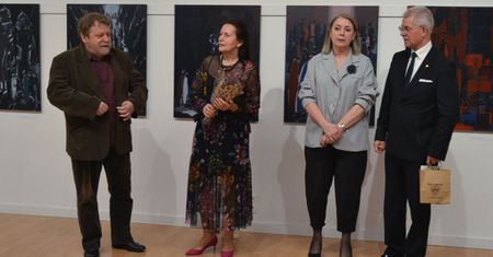 Tadeusz Ogrodnik w galerii MDK w Chodzieży