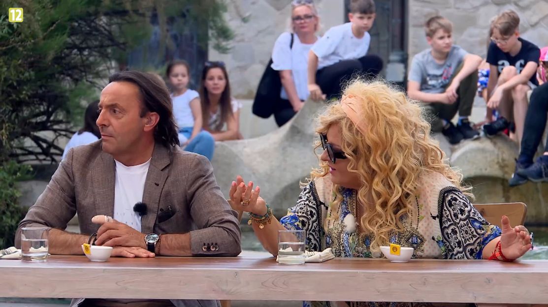 Filip Chajzer grymasił przy stole. Magda Gessler skarciła go przy gościach