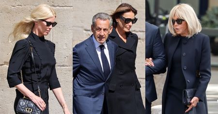 Gwiazdy stawiły się na pogrzebie Mathilde Favier i Nicolasa Altmayera. Brigitte Macron, Nicolas Sarkozy, Carla Bruni, Claudia Schiffer i inni (ZDJĘCIA)