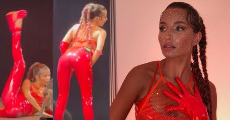 Julia Wieniawa na KOLEJNYM festiwalu wije się na scenie w CZERWONYM LATEKSIE. Fani: "Jak nie z tej planety" (ZDJĘCIA)