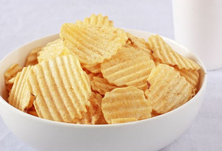 Chipsy są produktem o najwyższej zawartości olejów mineralnych.