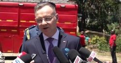 Prezydent odwiedził ośrodek, w którym Polacy szkolą kenijskich strażaków