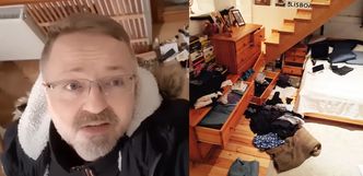 Przemysław Borkowski z Kabaretu Moralnego Niepokoju został OKRADZIONY! Nagrał "powłamaniowy roomtour" (WIDEO)