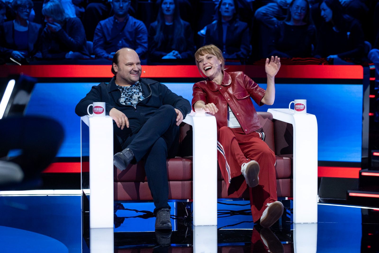 Zdjęcia z planu teleturnieju "Omnibus - szybcy i mądrzy" TVP1