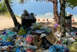 Bieruń. Kąpiel w wodzie…ale też i w śmieciach