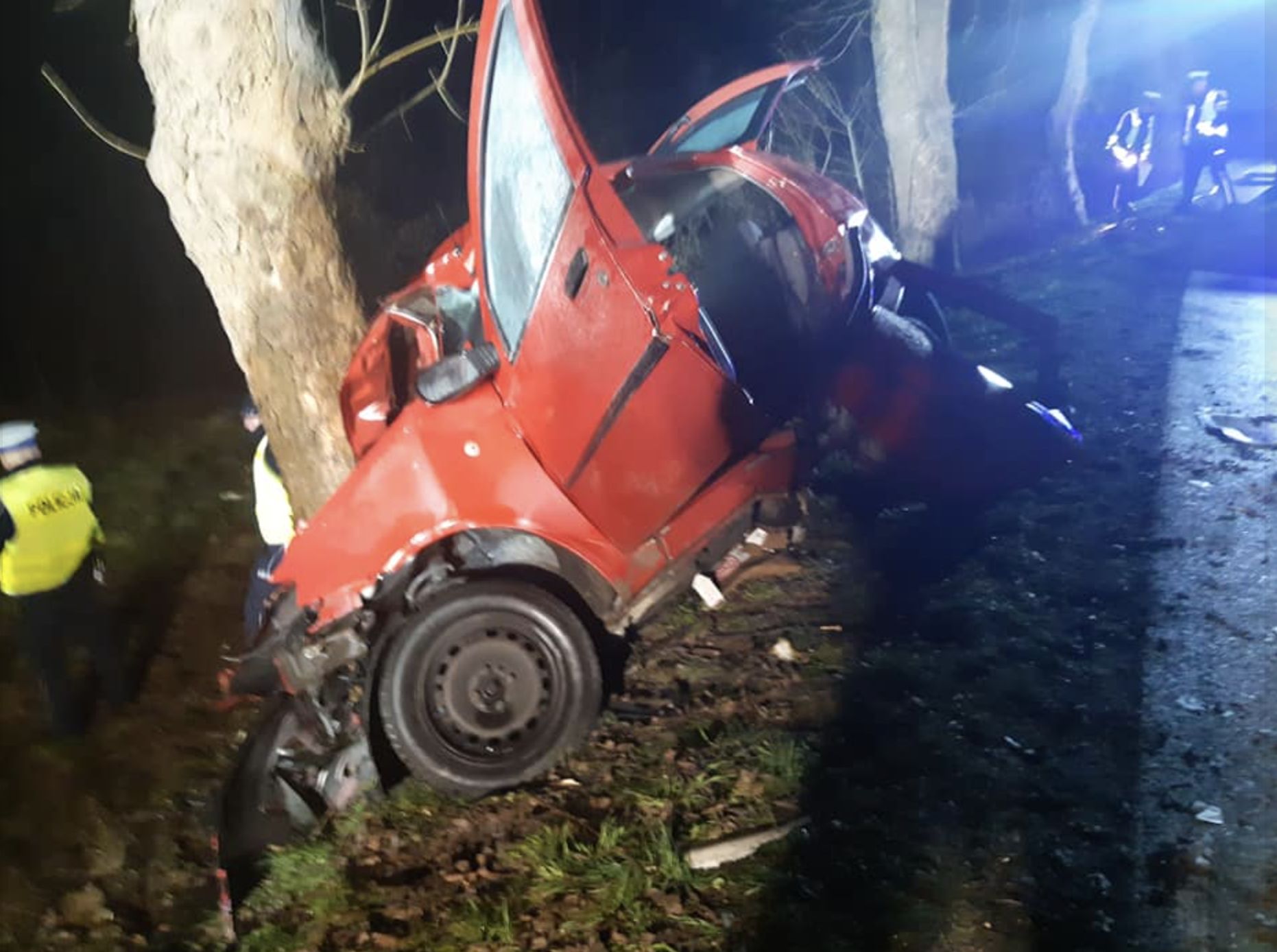 Wypadek w Kąśnej Górnej