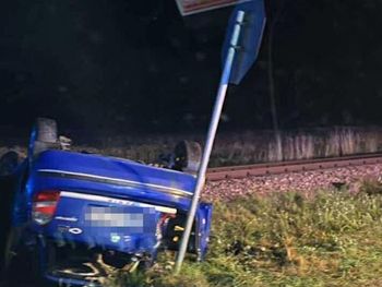 Trzy osoby ranne. Kierowca skody zignorował znak STOP