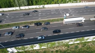 Karambol na trasie S2. Zderzyło się pięć pojazdów