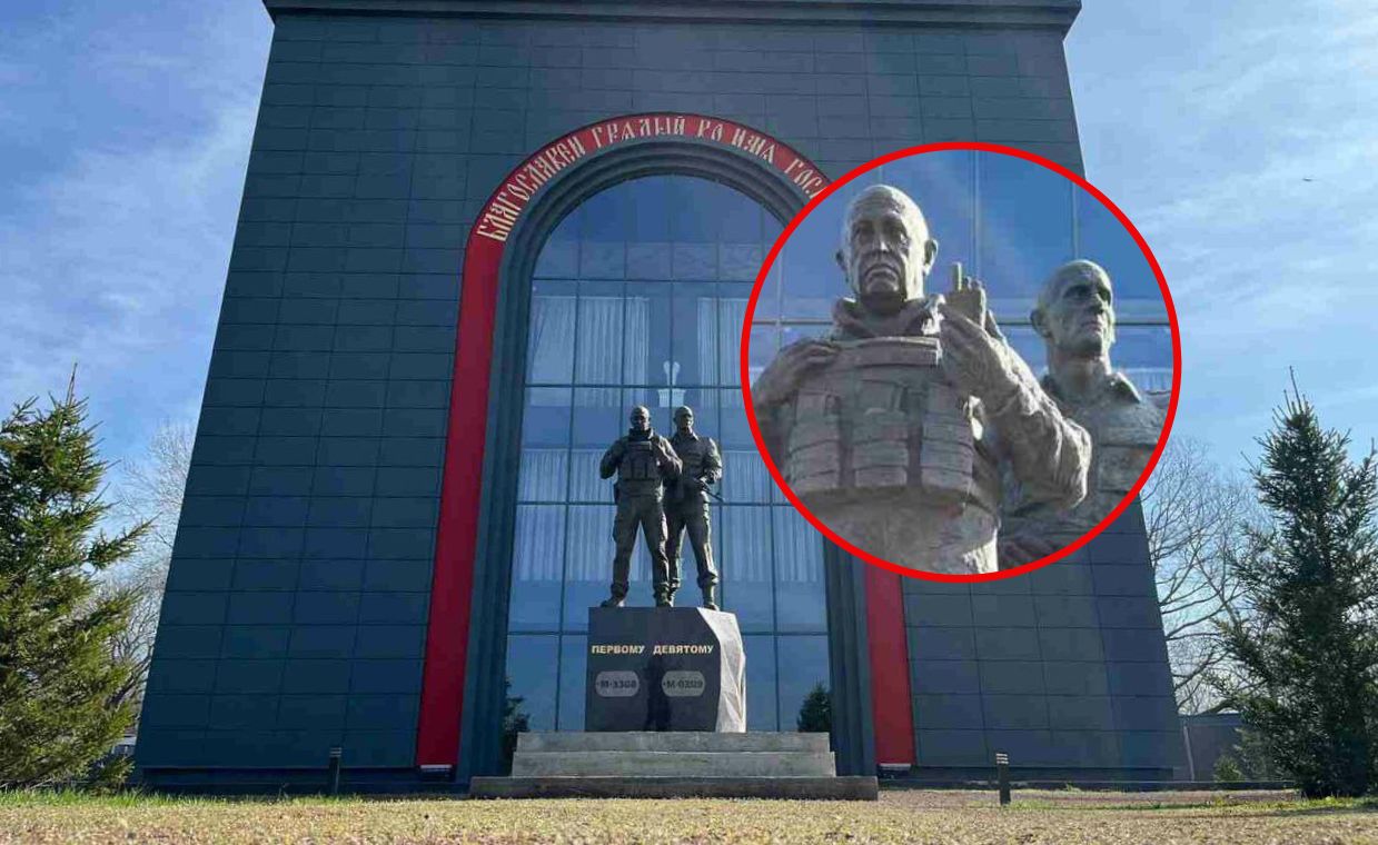 In the city of Goriachi Kluch, a monument to the founder of the Wagner Group, Yevgeny Prigozhin, and commander Dmitry Utkin has been erected.