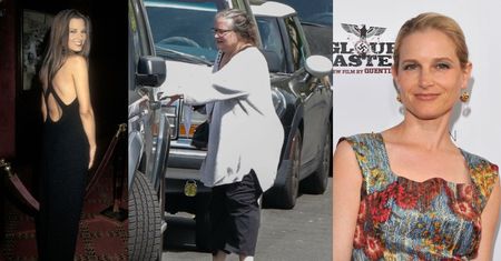 Odmieniona Bridget Fonda w sportowej stylizacji załatwia sprawy na mieście (ZDJĘCIA)