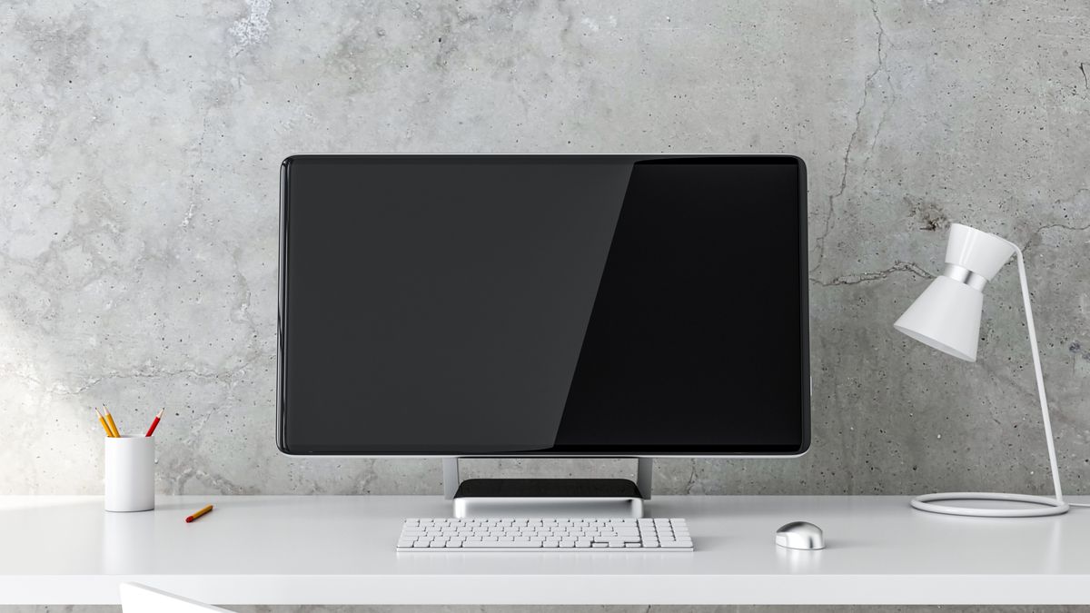 komputer monitor pc all in one biurko praca gabinet