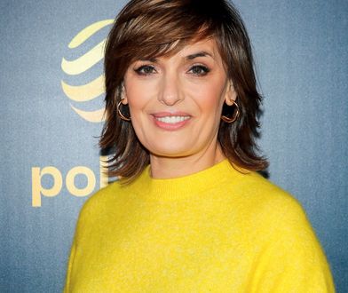 Dorota Gawryluk na ramówce Polsatu. Włożyła fikuśny sweter