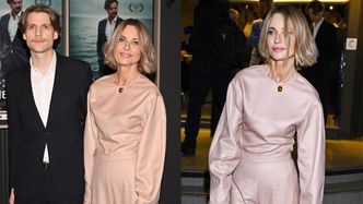 RZADKI WIDOK: Aneta Kręglicka zabrała 25-letniego syna na premierę. Aleksander odziedziczył urodę po mamie? (ZDJĘCIA)