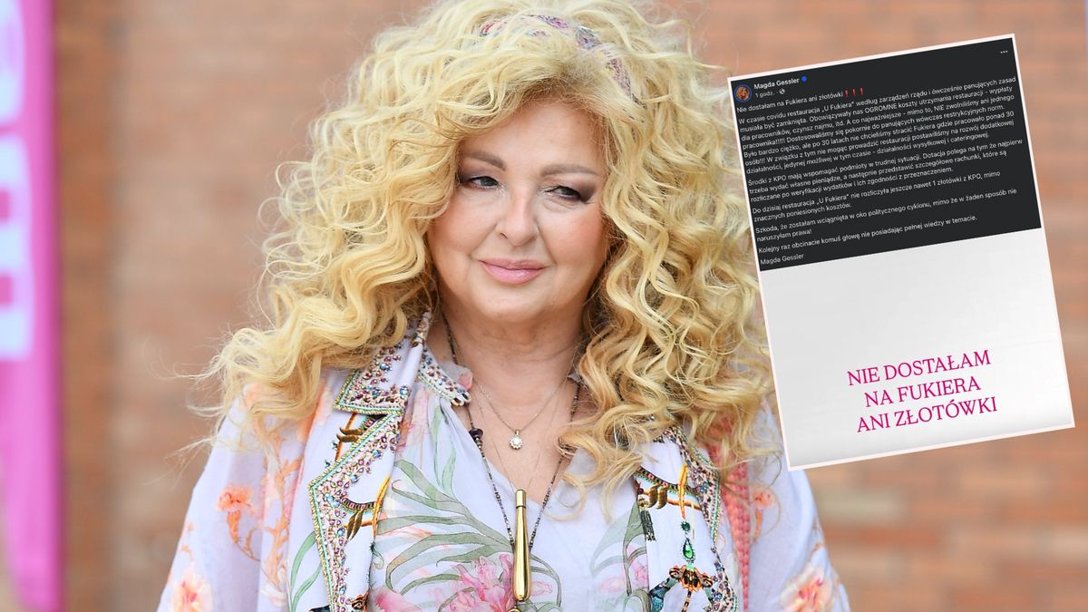 Magda Gessler odcina się od sprawy z KPO
