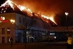 Ogromny pożar galerii handlowej w Ełku