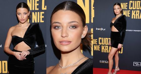 Julia Wieniawa hipnotyzuje NOGĄ I BRZUCHEM na premierze "Nie cudzołóż i nie kradnij" (ZDJĘCIA)