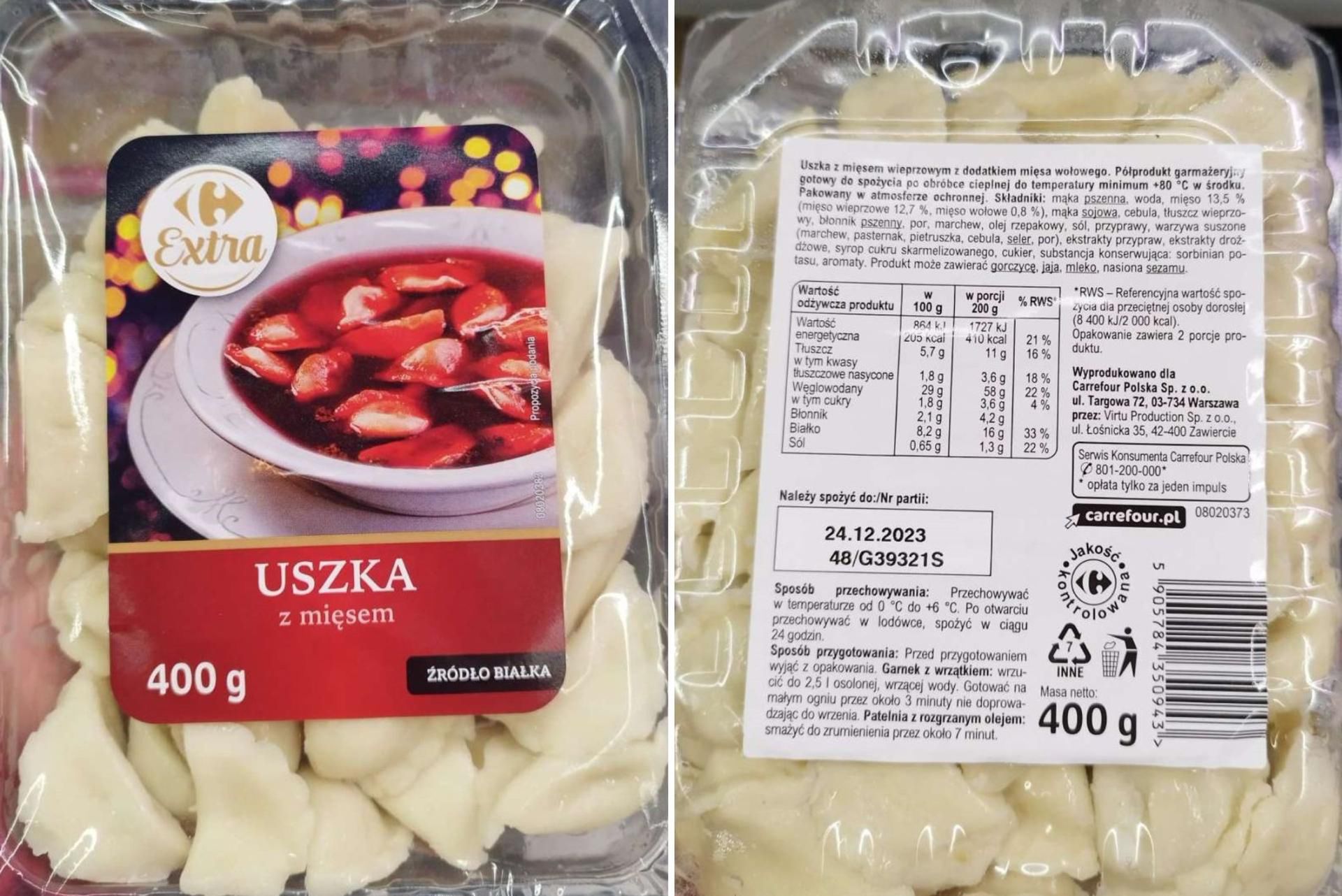 Extra &quot;Uszka z mięsem&quot;