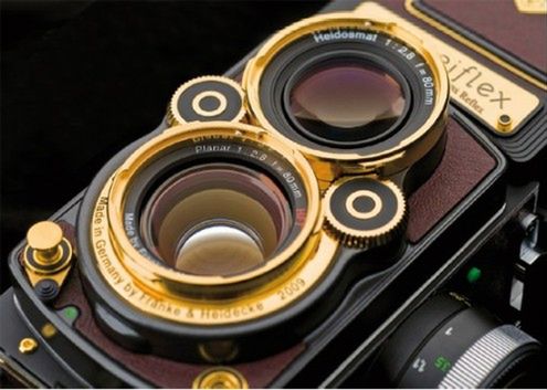 Deser na weekend: Rolleiflexy w 14-karatowym złocie