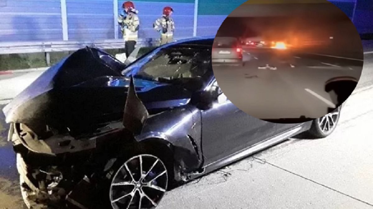 Policja potwierdza, że BMW uczestniczyło w wypadku. Jego rola jest jednak jeszcze niewyjaśniona