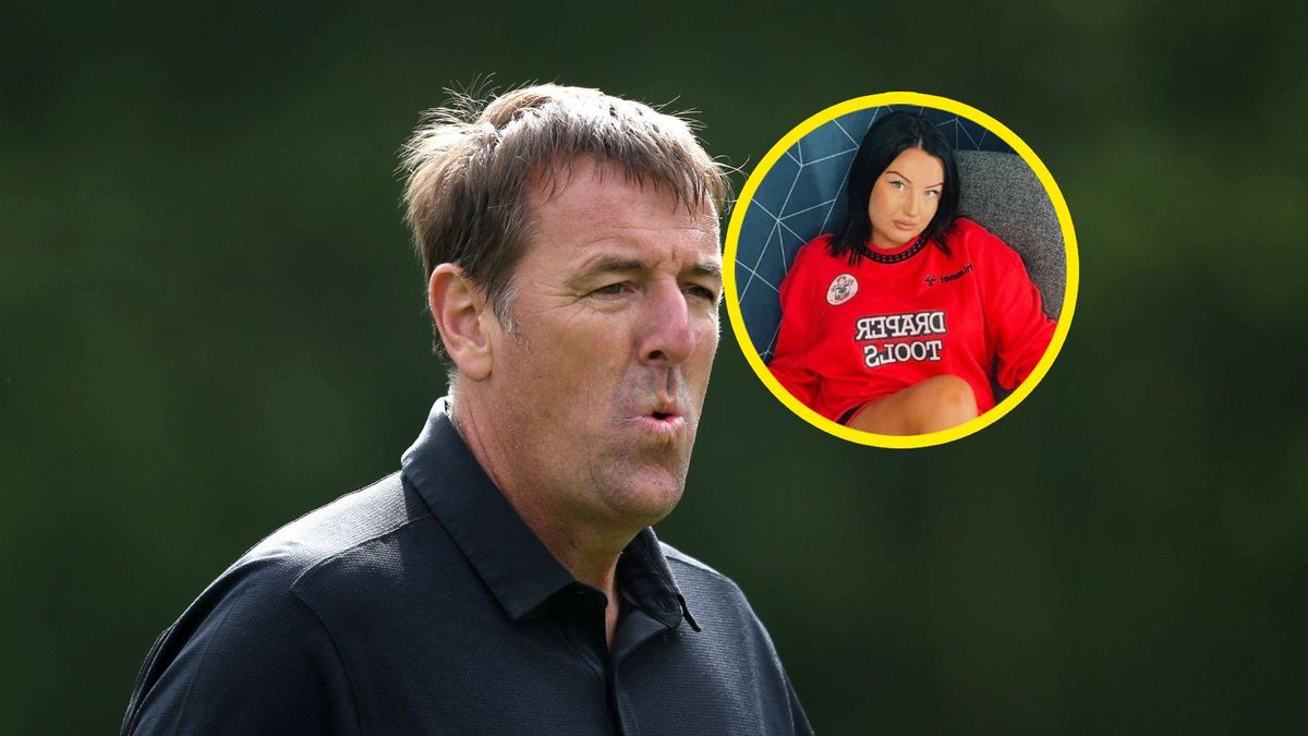 Na zdjęciu: Matt Le Tissier, w kółeczku jego synowa Alex
