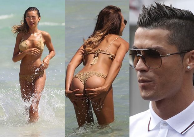 Nowa dziewczyna Cristiano Ronaldo na plaży! (ZDJĘCIA)