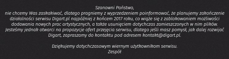 Oficjalne oświadczenie znajdujące się na stronie portalu.