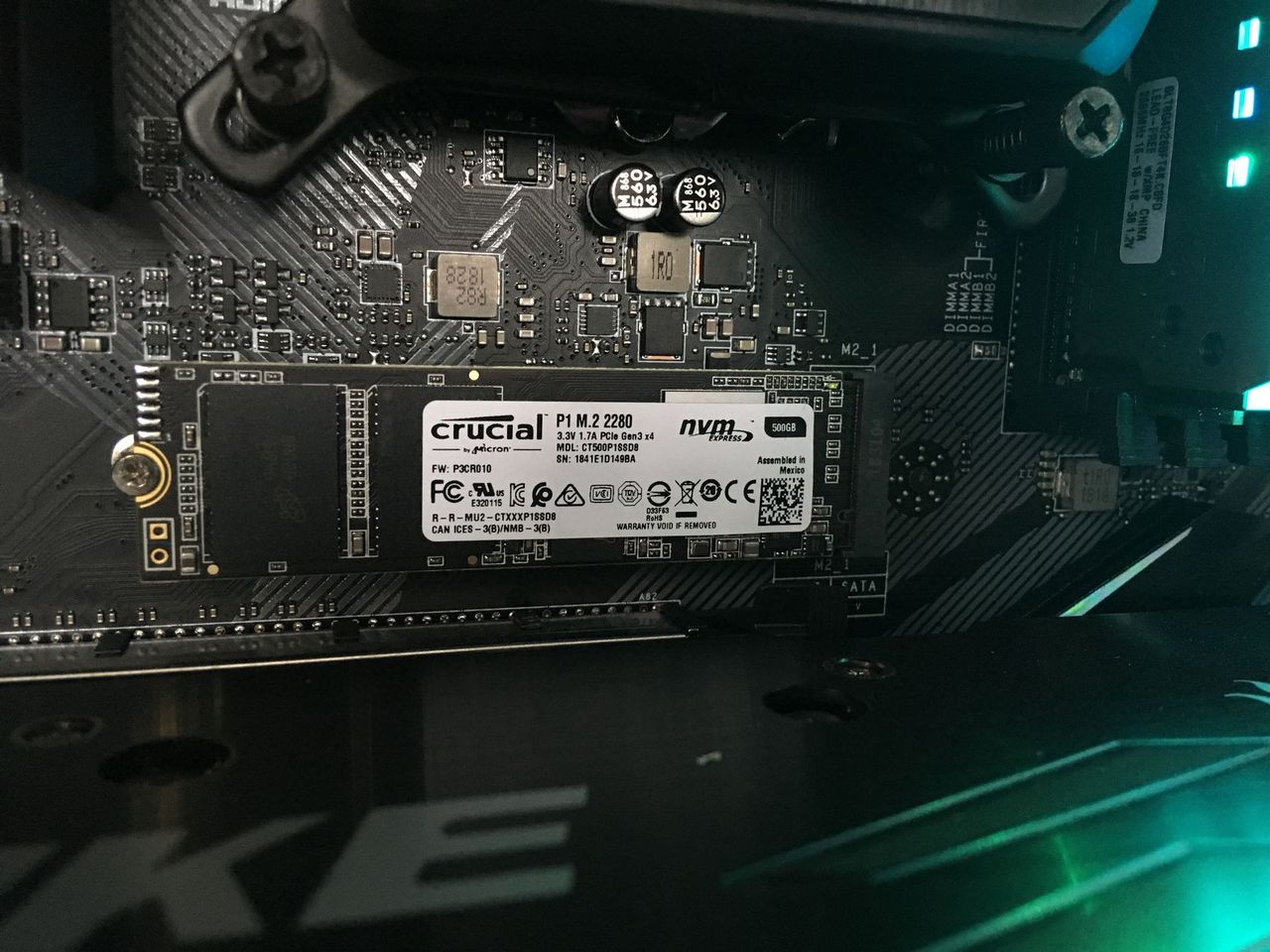 Dysk Crucial P1 M.2 2280 NVMe 500 GB