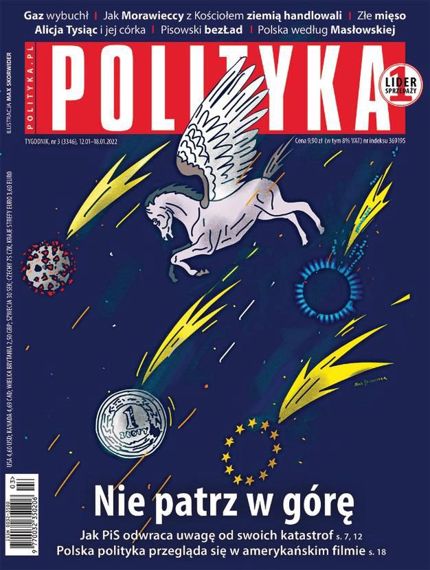 Okładka najnowszego wydania tygodnika "Polityka"